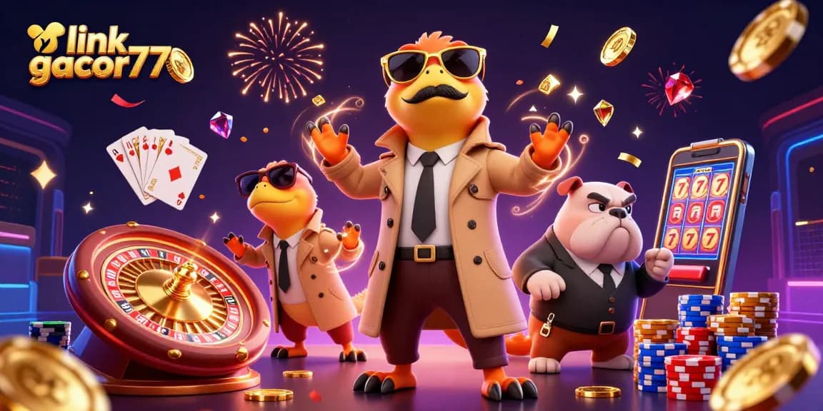 Menangkan hadiah di link gacor77 dengan raptor kartun bermain kasino glamor dan bouncer bulldog waspada.