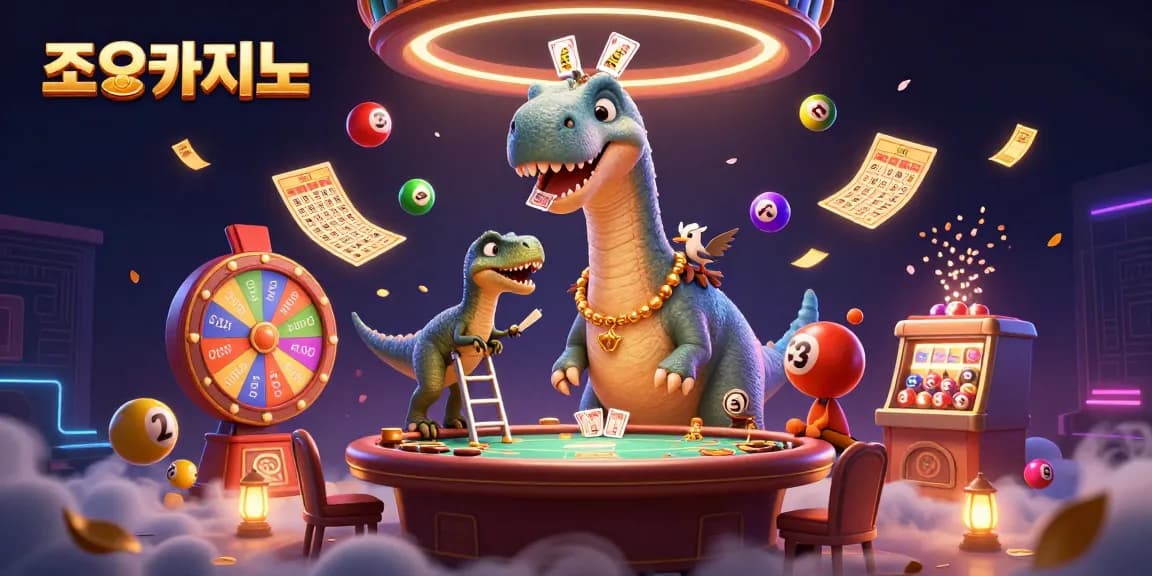 Experience exciting gaming at 조이카지노 with vibrant visuals and dynamic lottery elements swirling around