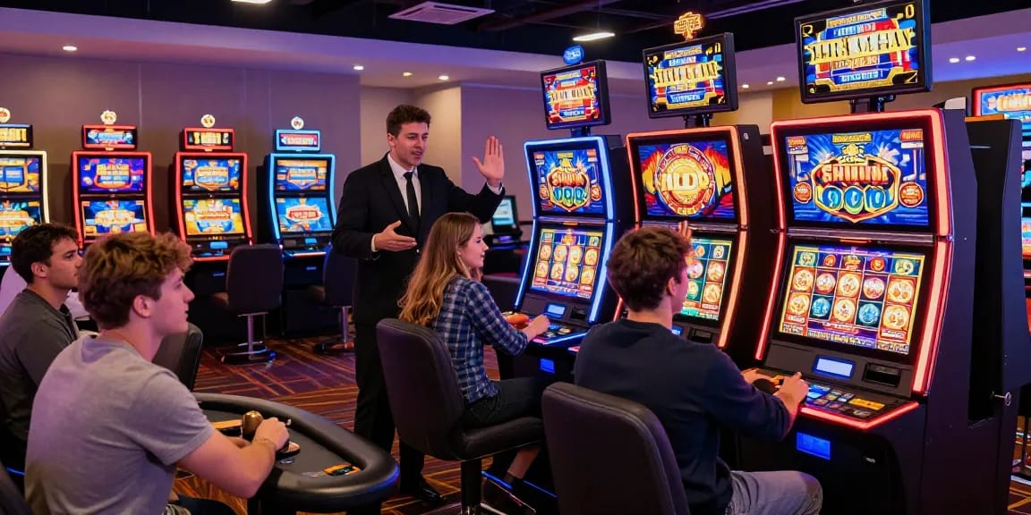 Pengalaman bermain di vegas123, mesin slot berwarna-warni, dan dealer interaktif yang menciptakan suasana kasino yang menarik.