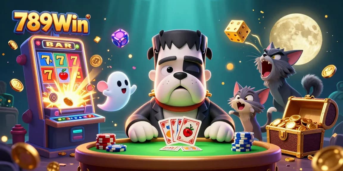Experience thrilling gameplay at 789Win with exciting slot machines and colorful characters competing for jackpot wins.