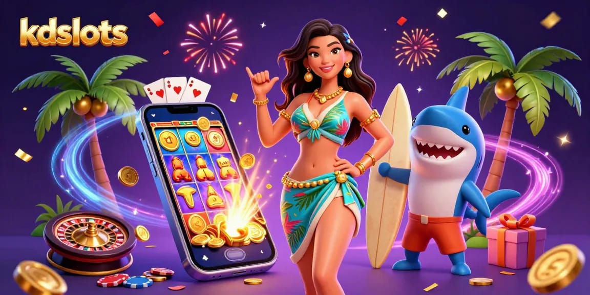 Engaging kdslots gaming scene showcasing vibrant characters and exciting slot game elements.