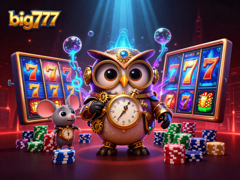 Experience the thrilling atmosphere of big777 slots with vibrant characters and jackpot excitement.