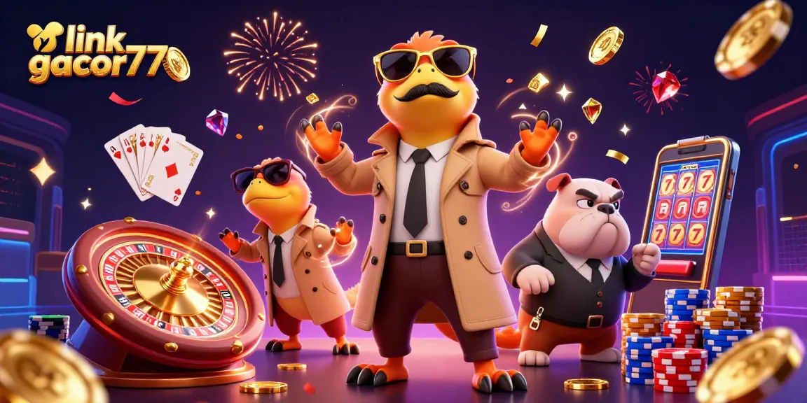 Menangkan hadiah di link gacor77 dengan raptor kartun bermain kasino glamor dan bouncer bulldog waspada.