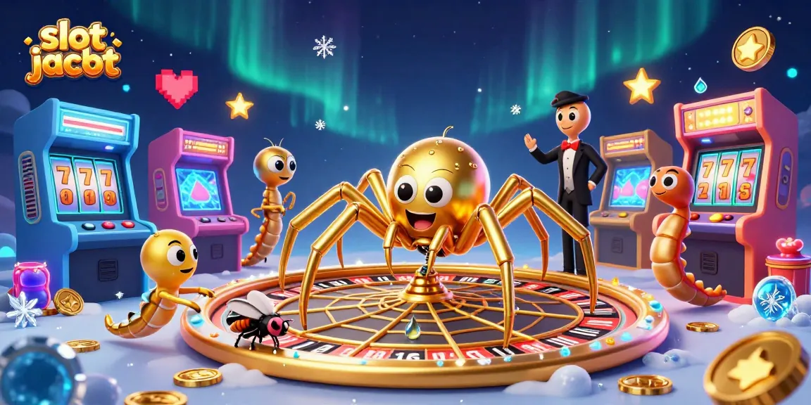 Mainkan slot jackpot dengan desain unik dan berwarna-warni dalam ilustrasi 3D menarik ini.