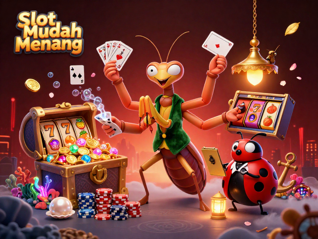 Experience thrilling Slot Mudah Menang action with vibrant characters and captivating casino elements.