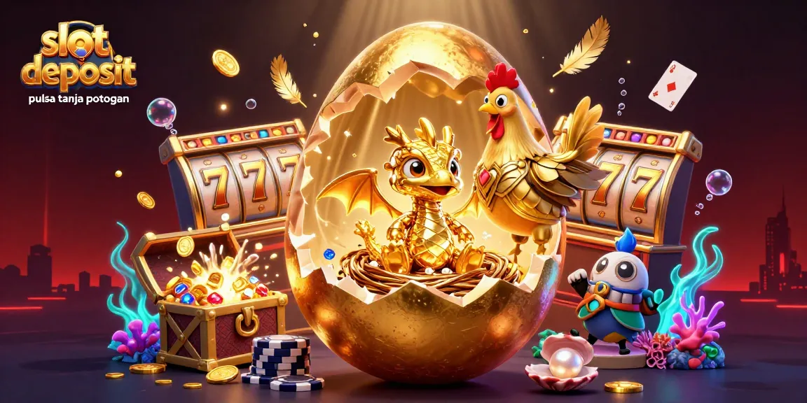 Menang dalam slot deposit pulsa tanpa potongan yang menghadirkan simbol keberuntungan dan jackpot yang megah.