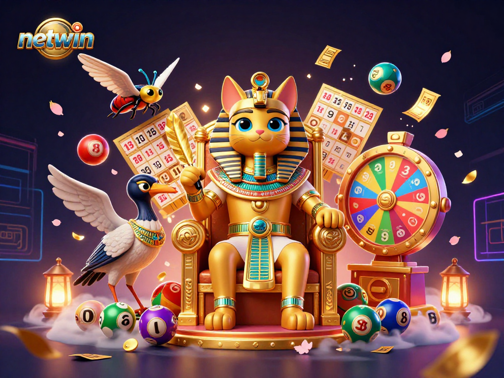 Engage in thrilling gaming excitement at netwin with vivid lottery elements and lively characters.