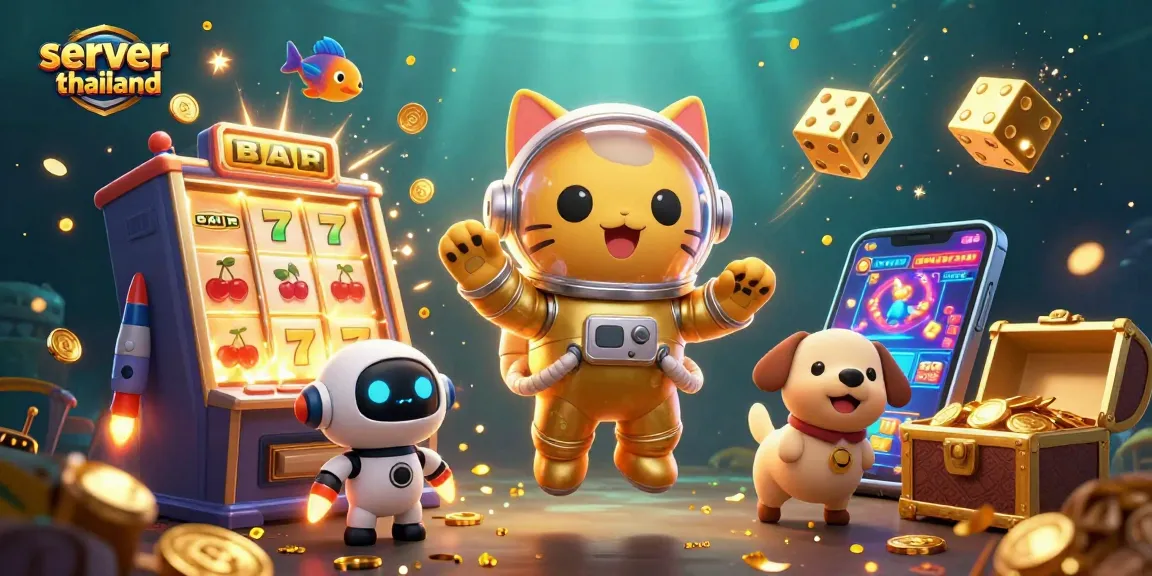Win big with server thailand's vibrant slots in this captivating casino scene.