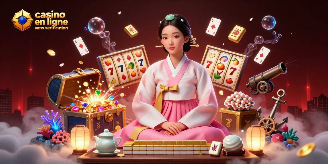 Experience seamless gaming at casino en ligne sans verification with an elegant scene of vibrant casino elements and serene ambiance.