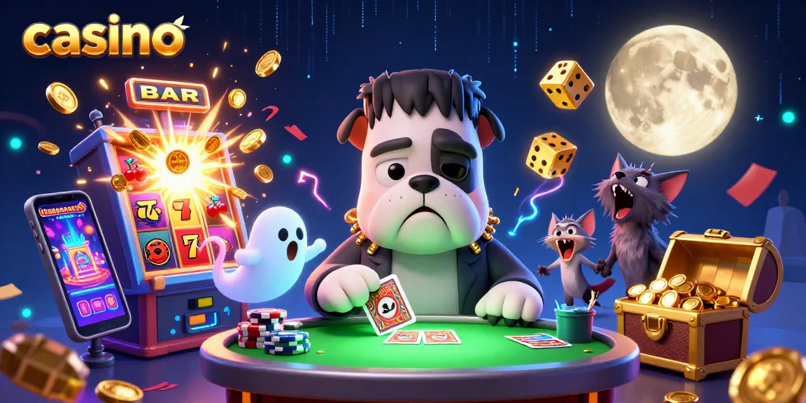 Experience thrilling casino action with an energetic mix of cartoon characters and vibrant slot symbols