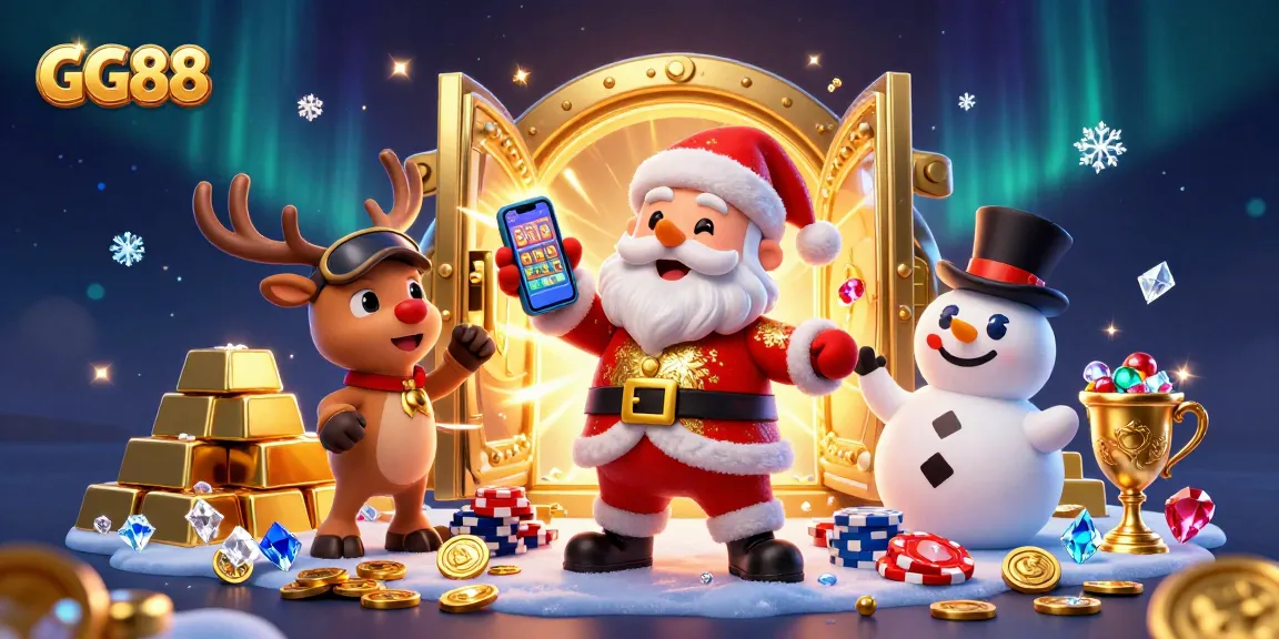 Experience the thrill of GG88 with animated casino characters showcasing vibrant jackpots and treasures.