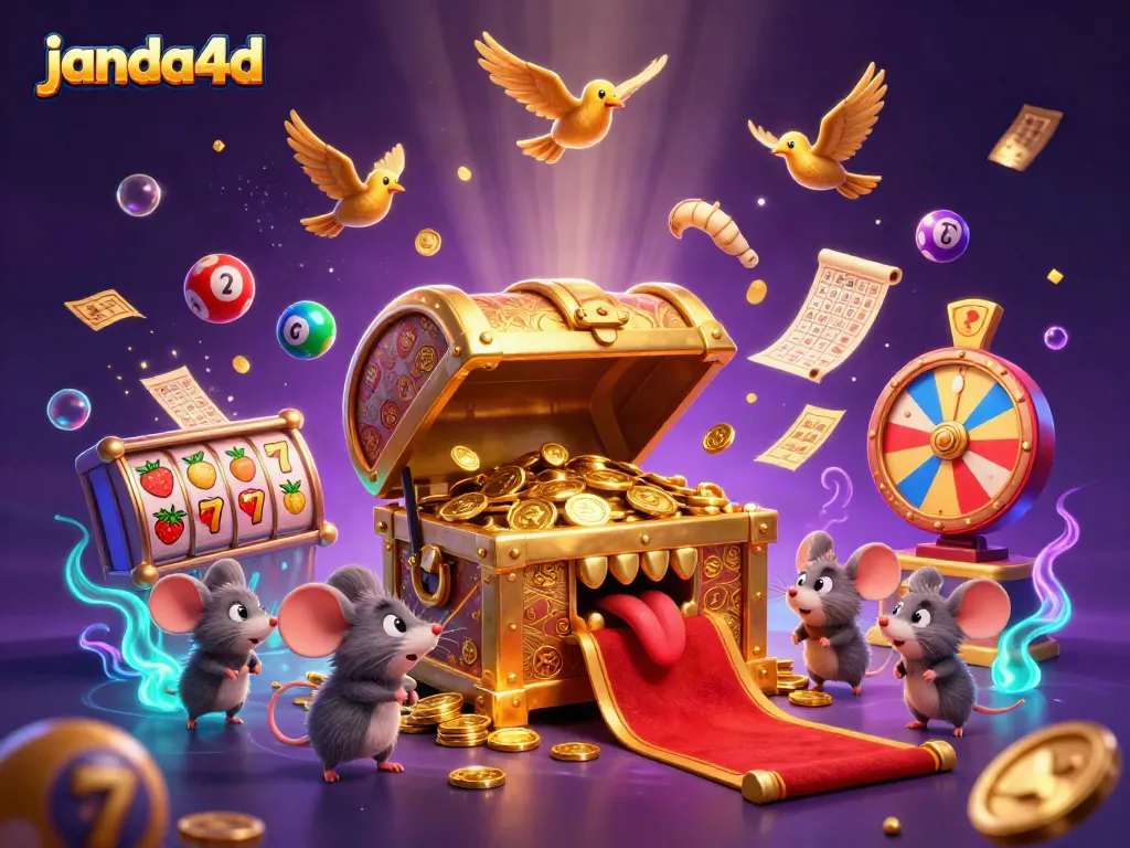 Permainan menarik di janda4d dengan harta karun dan bola lotere yang melompat