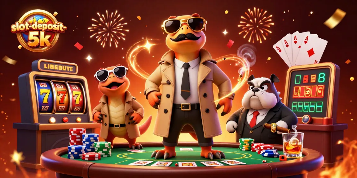 Experience the thrilling slot-deposit-5k action with raptors in a VIP casino scene