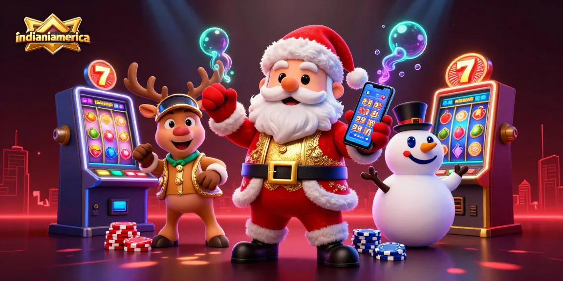 Play exciting slots with indianiamerica's playful characters and vibrant gambling elements!