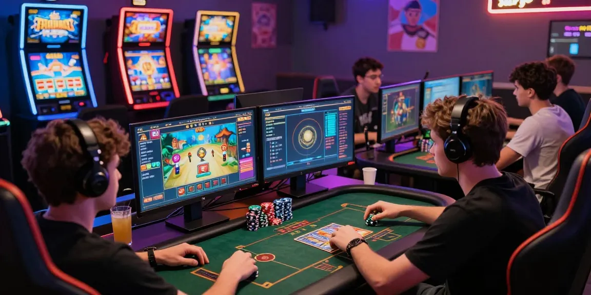 Exciting online gaming scene showcasing players engaged in gamebaidoithuong card games with vibrant visuals and rewards.