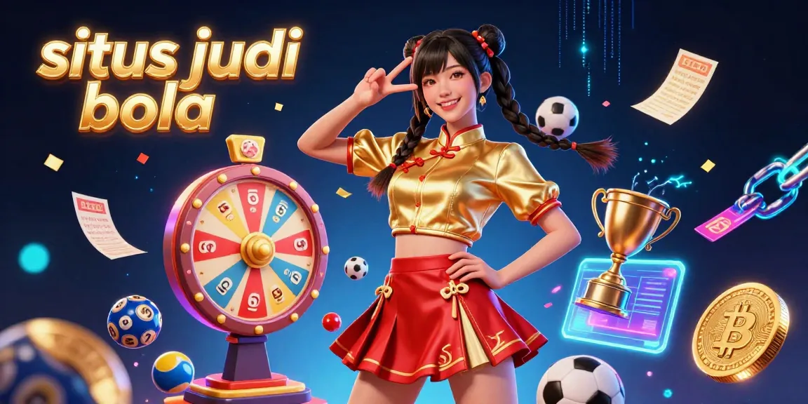 Engage in situs judi bola action surrounded by vibrant betting visuals and 3D gaming elements.