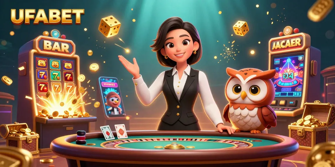 Win big at UFABET with exciting casino games featuring dealers and vibrant graphics.