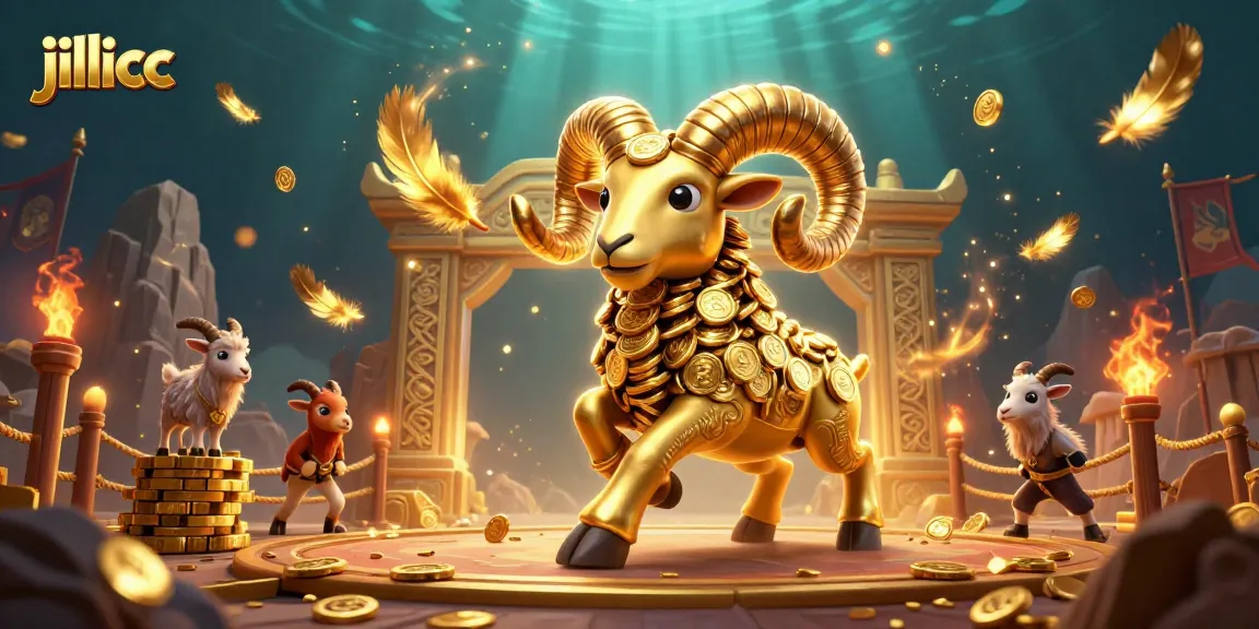 Experience thrilling fun at jilicc with golden ram charging through a vibrant betting arena.