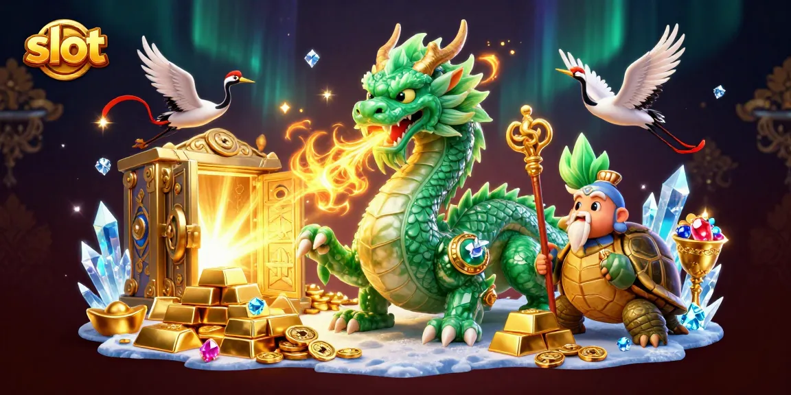 Putar untuk menang di permainan slot dengan ilustrasi fantasi 3D yang penuh harta yang mengasyikkan.