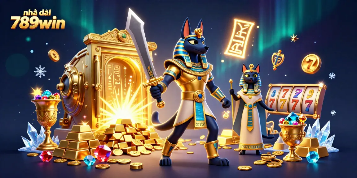 Engage with Nhà cái 789win for thrilling online casino experiences in this vibrant 3D illustration.