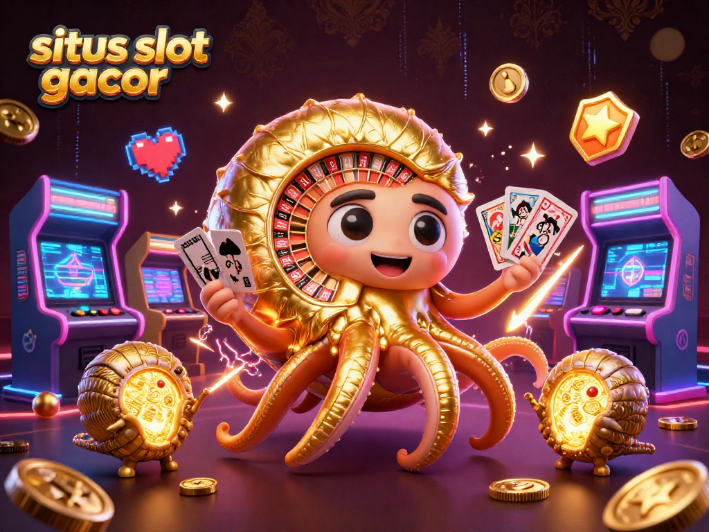 Engage with the thrilling world of situs slot gacor through this vibrant and dynamic casino illustration.