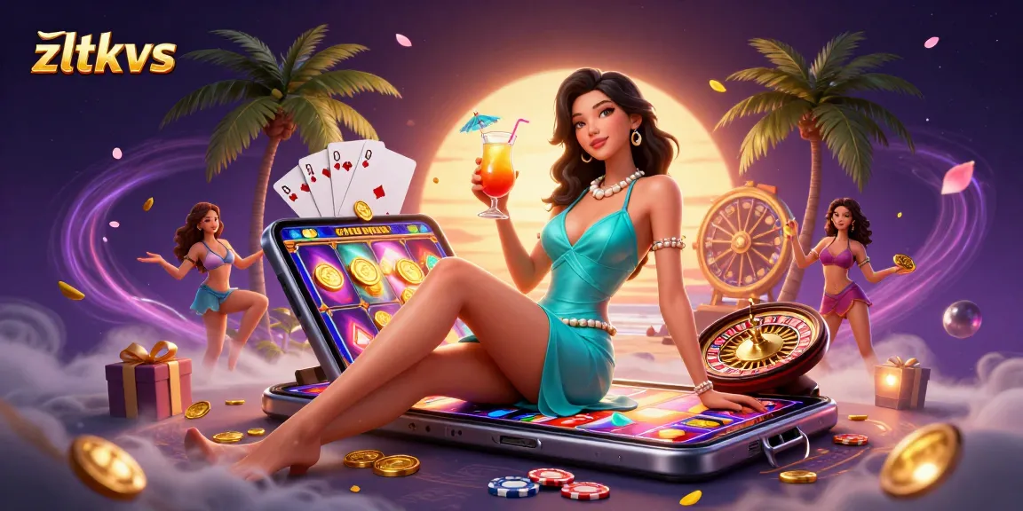Experience the thrill of zltkvs slots and casino games in a vibrant tropical setting.
