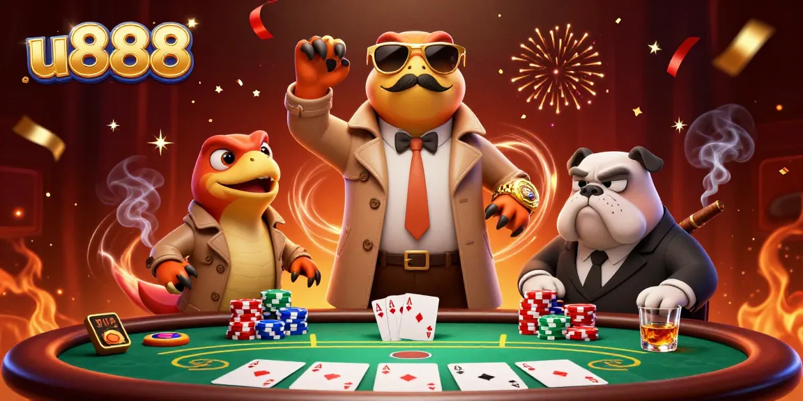 Engage in the exciting world of u888 casino with raptors in disguise approaching a VIP lounge.