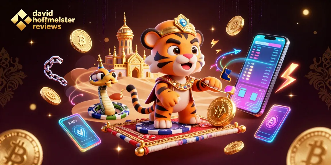 Engage with david hoffmeister reviews in a vibrant, dynamic casino-themed 3D illustration.