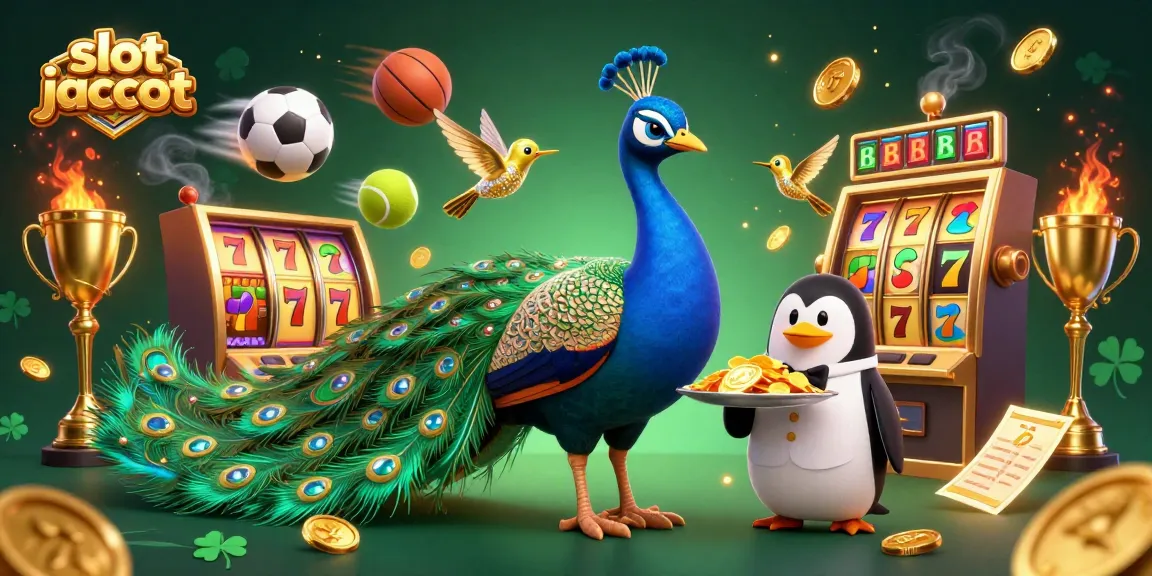 Mendapatkan kemenangan besar dengan slot jackpot menggembirakan, simbol keberuntungan, dan desain menawan.