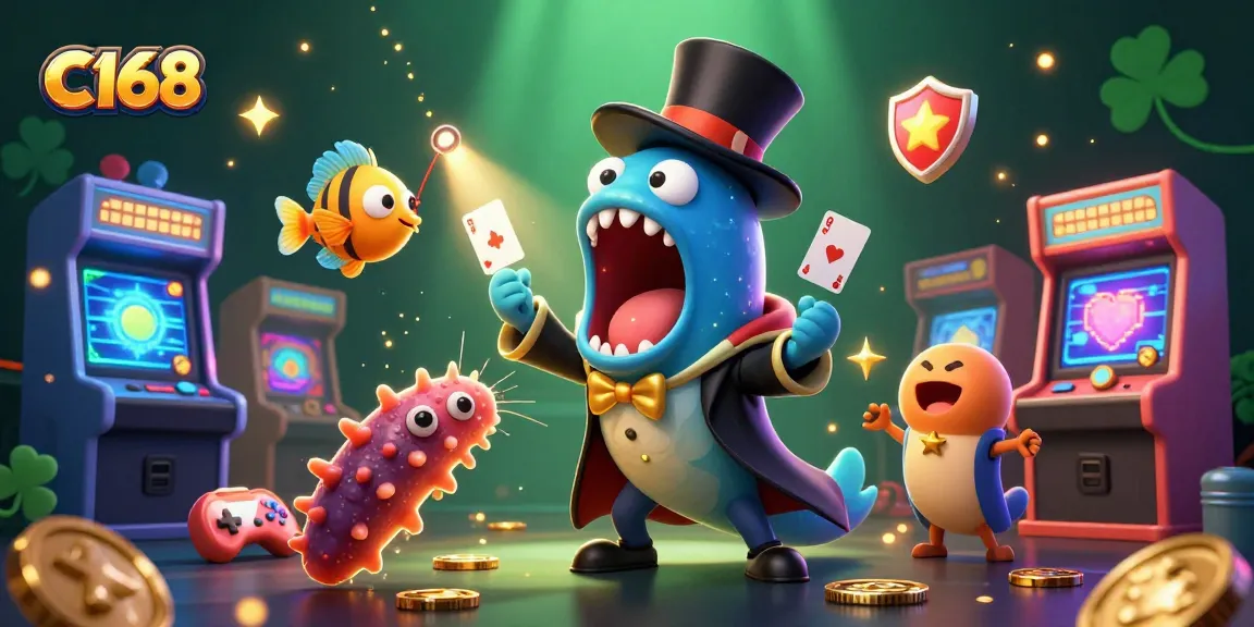 C168 engages players with magical sea creatures showcasing exciting casino games in a dynamic underwater setting.