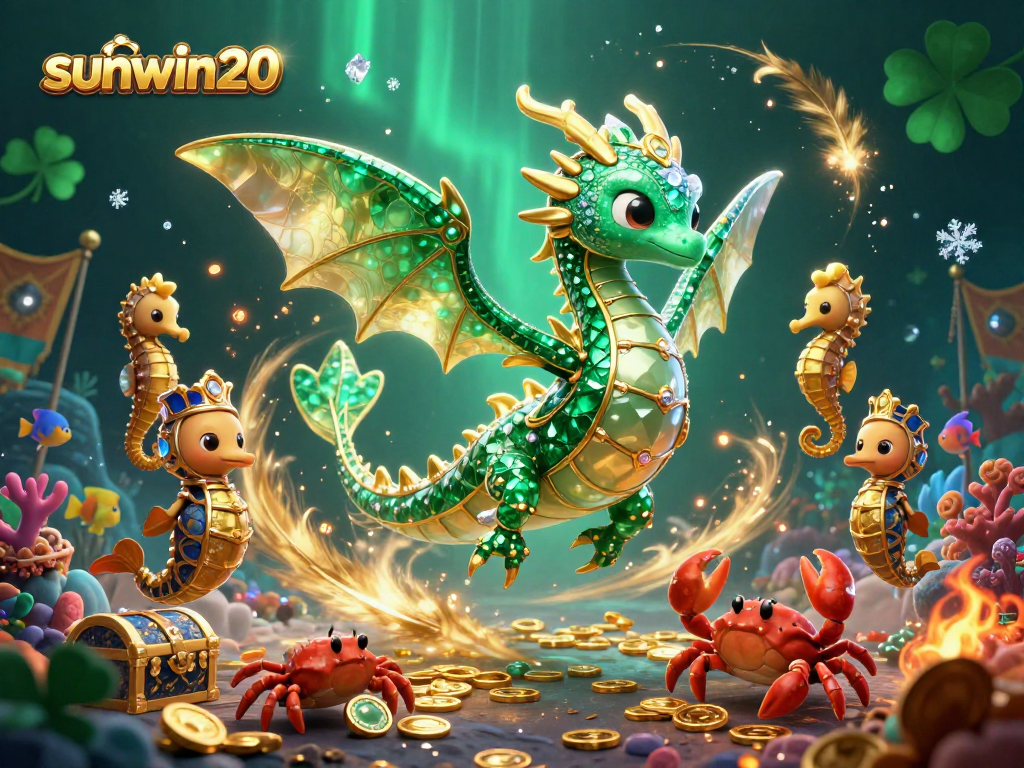 Experience the underwater excitement of sunwin20 with a vibrant sea dragon and treasure hunting!
