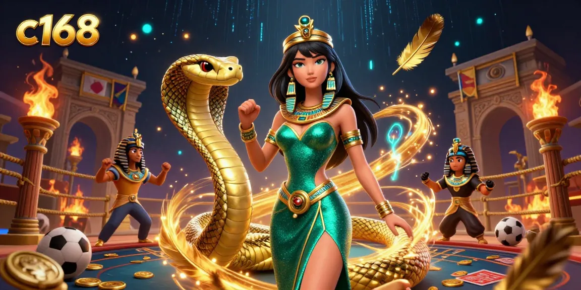 Experience thrilling sports betting action at c168 with this dynamic 3D illustration featuring vibrant elements.