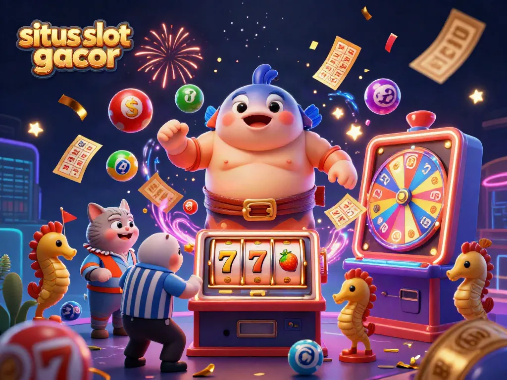 Menghadirkan situs slot gacor dengan karakter ikan fugu unik dalam suasana kasino bawah laut yang meriah.