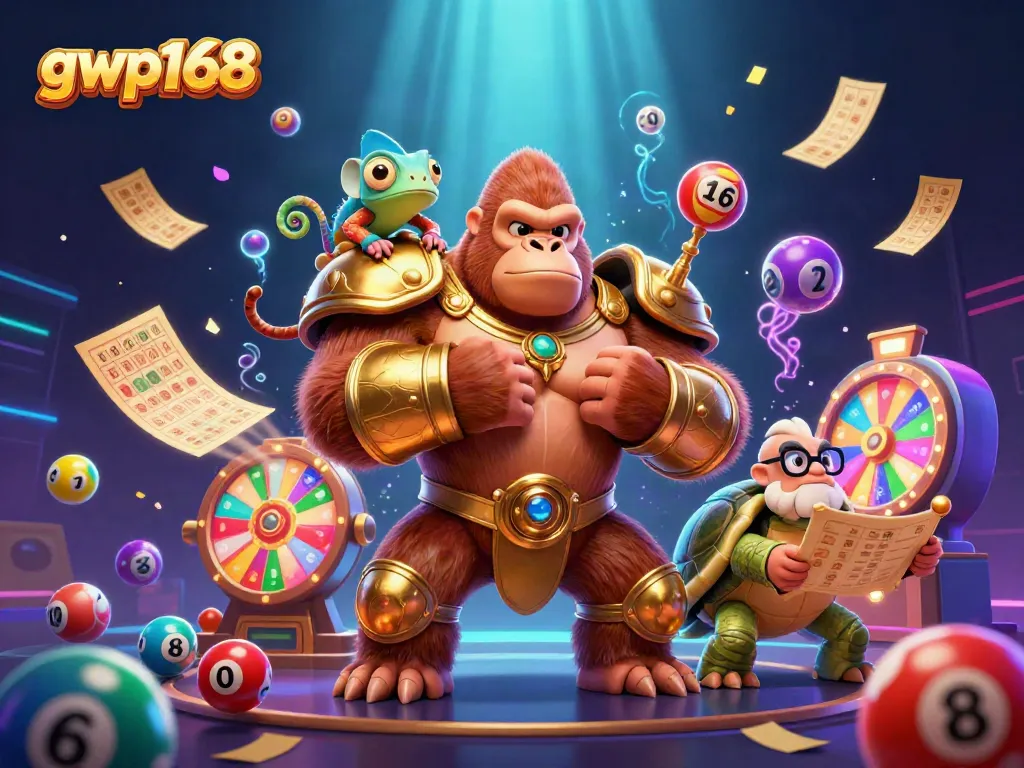GWP168 menghadirkan pengalaman bermain slot dengan berbagai elemen menarik seperti bola lotere dan tiket emas