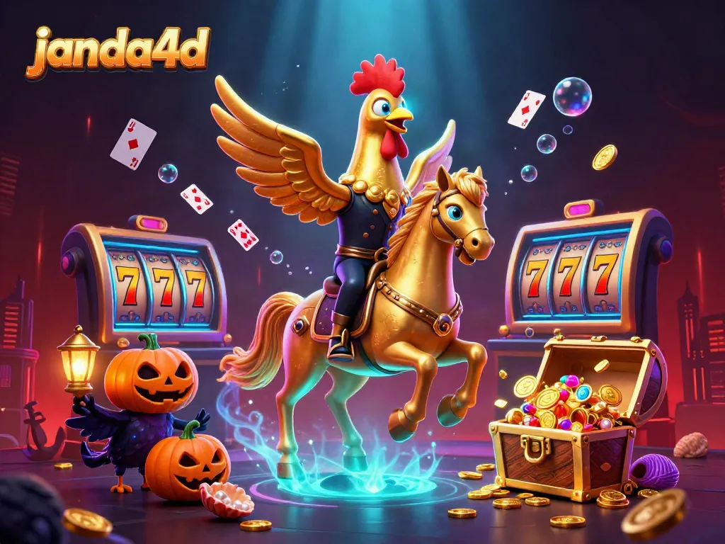 Menangkan slot dengan janda4d saat ayam emas mengendarai kuda spectral di kasino malam
