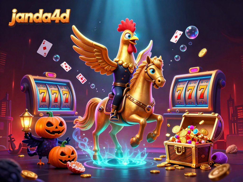 Menangkan slot dengan janda4d saat ayam emas mengendarai kuda spectral di kasino malam